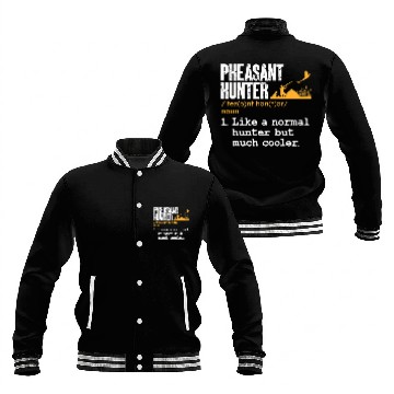 Discover Pheasant Hunter Definition Upland Bird Hunting Baseball Jackets