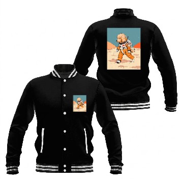Discover Goldendoodle Mars Funny Dog Astronaut Baseball Tees Baseball Jackets