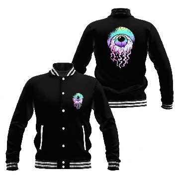 Discover Horror Eyeball Pastel Goth Aesthetic Gothic Emo Baseball Jackets