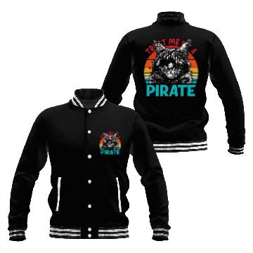 Discover Trust Me I Am A Pirate Cat Baseball Jackets