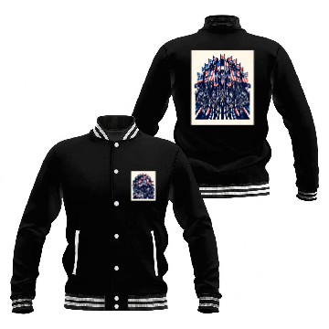 Discover Patriotic Motorcycle Rally Baseball Jackets