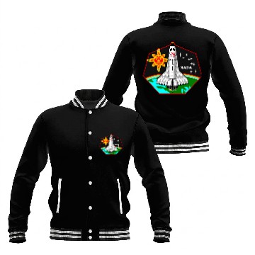 Discover NASA STS78 Mission Native American inspired graphic Baseball Tees Baseball Jackets