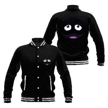 Discover Grimace Face meme Baseball Jackets