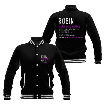 Discover Womens Personalized Name Description Robin Baseball Tees Baseball Jackets
