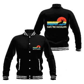 Discover Retro vintages Save The Jackalope For Camping Lovers Zip Baseball Jackets