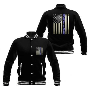 Discover Native American Day vintages Flag USA 1 Baseball Tees Baseball Jackets