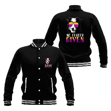 Discover No Fluffs Given Border Collie Sunglasses Cute Dog Baseball Jackets