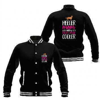 Discover Red Heeler Mom Australian Cattle Dog Mom 1 Baseball Tees Baseball Jackets