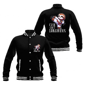 Discover Sloth Cute But Dangerous 1 Baseball Jackets