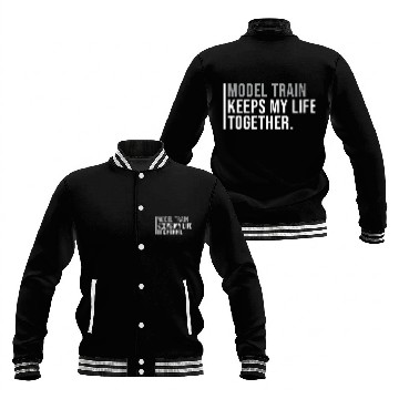 Discover Model Train Hobby Model Train Enthusiasts Quote Zip Baseball Jackets