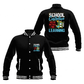 Discover School Custodian Clear Trail Learning 2Janitor Appreciation 21 Baseball Tees Baseball Jackets