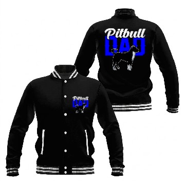 Discover Pitbull Dad Baseball Tees Baseball Jackets
