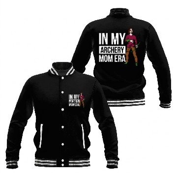 Discover In My Archery Mom Era Zip Baseball Jackets