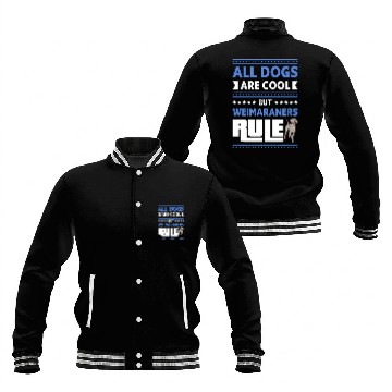 Discover Weimaraners Dog Owner Weimaraner 8 Zip Baseball Jackets