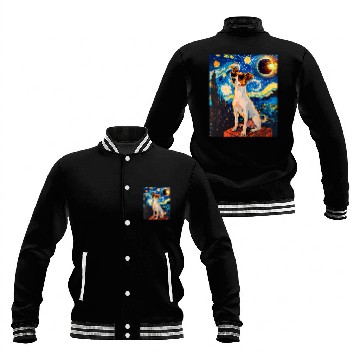 Discover Total Solar Eclipse Toy Fox Terrier Dog Baseball Tees Baseball Jackets