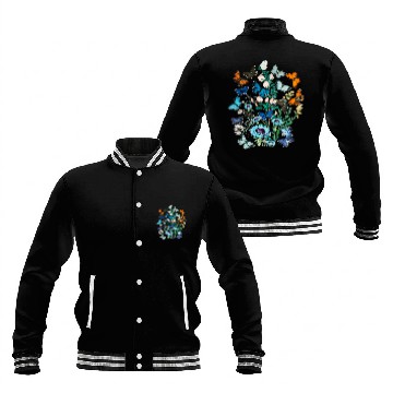 Discover Spring flowersbutterfliessummerspring art 2 Baseball Tees Baseball Jackets