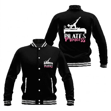 Discover Pilates Fitness Instructor Workout Exercise Pilates Princess Baseball Tees Baseball Jackets