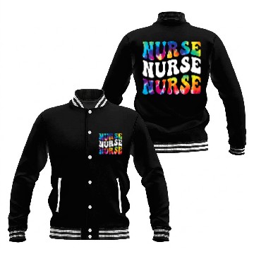 Discover Tie Dye nurses Registered Trendy 2Nursing Gifts Baseball Jackets