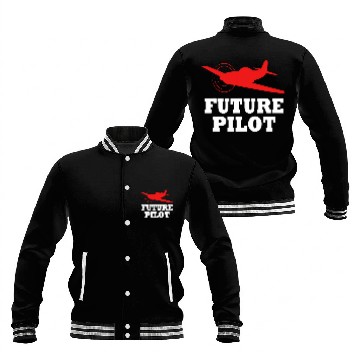 Discover Aviation Student Future Pilot Flight School Zip Baseball Jackets