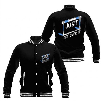 Discover Track And Field Hurdler Just Get Over It Baseball Jackets