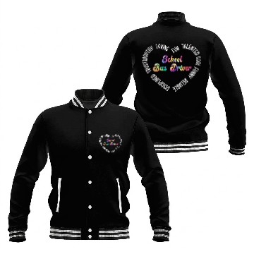 Discover School Bus Driver Zip Baseball Jackets