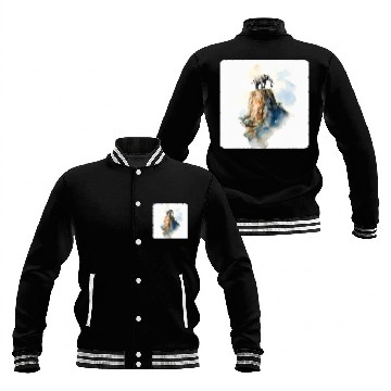 Discover Mountain Climbing Elephant Adventure Peak Strength Baseball Jackets