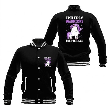 Discover Unicorns Epilepsy Warriors Are Magical Epilepsy Awareness Baseball Jackets