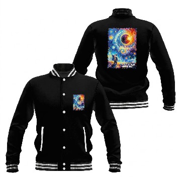 Discover View Totality April 8 2024 Astronomy Astronaut Solar Eclipse Baseball Tees Baseball Jackets