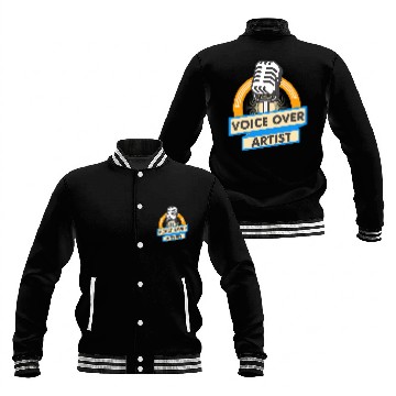Discover Voice over artist vintages Microphone Zip Baseball Jackets
