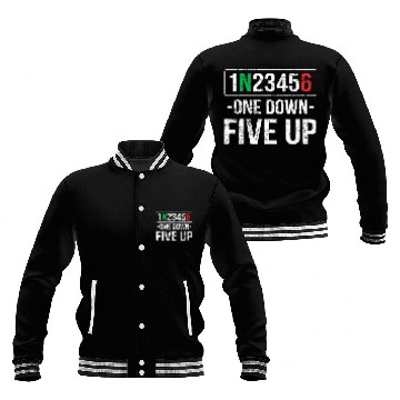 Discover One down motorcycle rider five up Baseball Tees Baseball Jackets