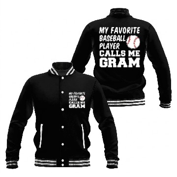 Discover My Favorite Baseball Player Calls Me Gram Baseball Jackets