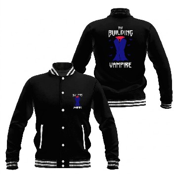 Discover The Building Vampire Halloween Construction Worker Baseball Jackets