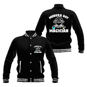 Discover Modern Day Magician Chemistry Baseball Jackets