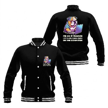 Discover Im an IT Trainer I Do ClickClickClick On The Computer Baseball Tees Baseball Jackets