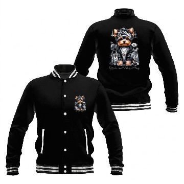 Discover Yorkshire Terrier Yorkie and Bling Bling Baseball Jackets