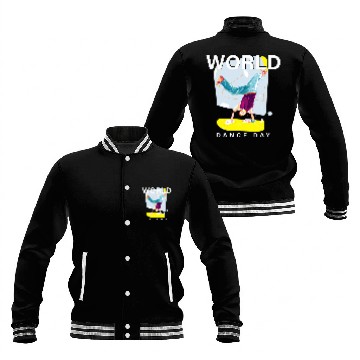 Discover World Dance Day Ballerina Shoes Baseball Jackets