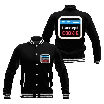 Discover I Accept Cookie Baseball Jackets