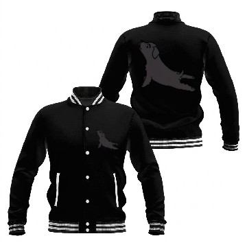 Discover Yoga Newfoundland Dog Baseball Tees Baseball Jackets