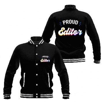 Discover Proud Editor Job Baseball Tees Baseball Jackets
