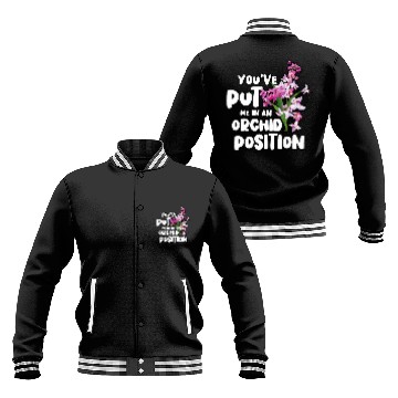 Discover Orchid Position Floral Designer Gift 2Funny Florist Pun Baseball Jackets