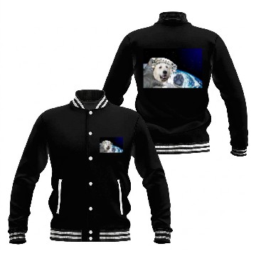 Discover Dog in Space Great Pyrenees Baseball Jackets