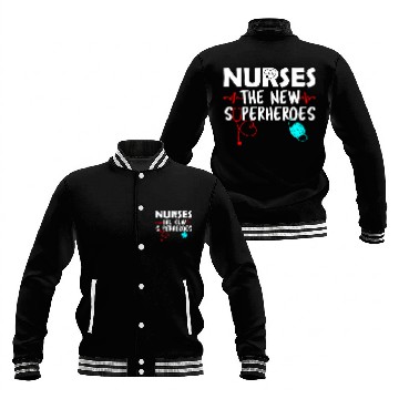 Discover The New Superheroes Graduation Registered Nursing Student Baseball Jackets