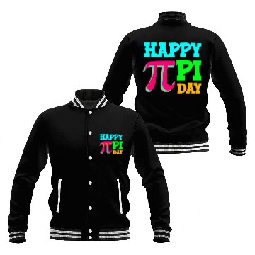 Discover Happy Pi Day Math Science Teacher Student Baseball Jackets