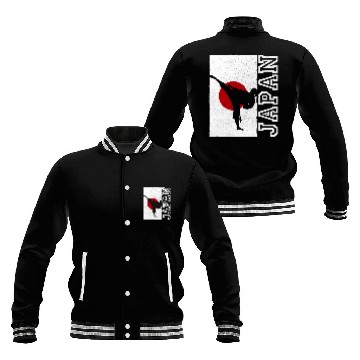 Discover Japan Karate Japanese Karate 7 Baseball Jackets