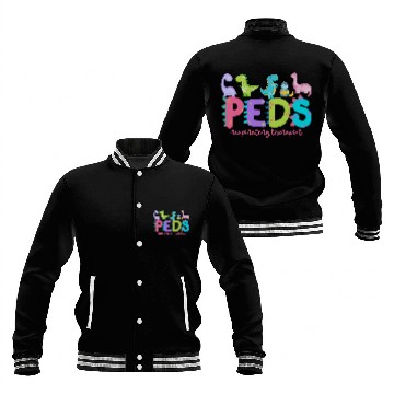 Discover PEDS Respiratory Therapist Pediatric Dinosaur nurses Baseball Tees Baseball Jackets