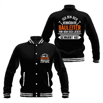 Discover Construction ladder construction worker construction site craft Baseball Jackets