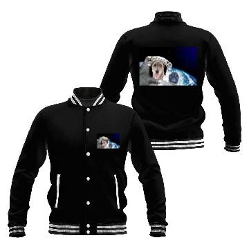 Discover Dog in Space Great Pyrenees 2 Baseball Jackets