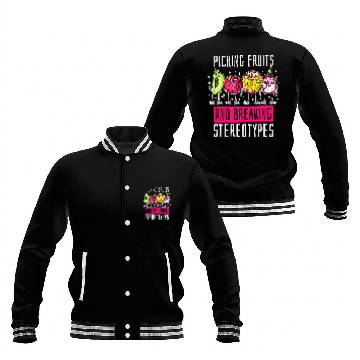 Discover Picking Fruits And Breaking Stereotypes Fruit Picker Baseball Tees Baseball Jackets