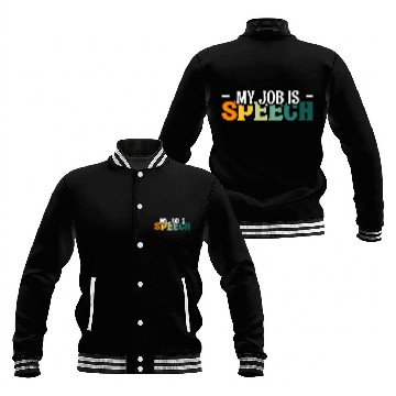 Discover My Job Is Speech Pathology 2 Baseball Jackets