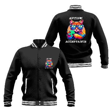 Discover Autism Awareness Acceptance Special Education Teacher Gifts 6 Baseball Jackets